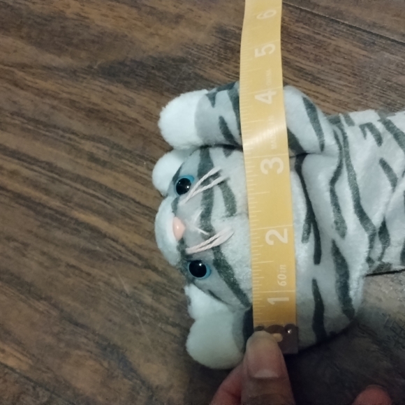 ✓Prance 1997 Ty Beanie Babie Grey Stripe 8in Cat Kitten 7in - Picture 8 of 10